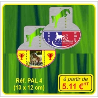 Plaque alu perforée brossé évidée num - Réf. PAL 4